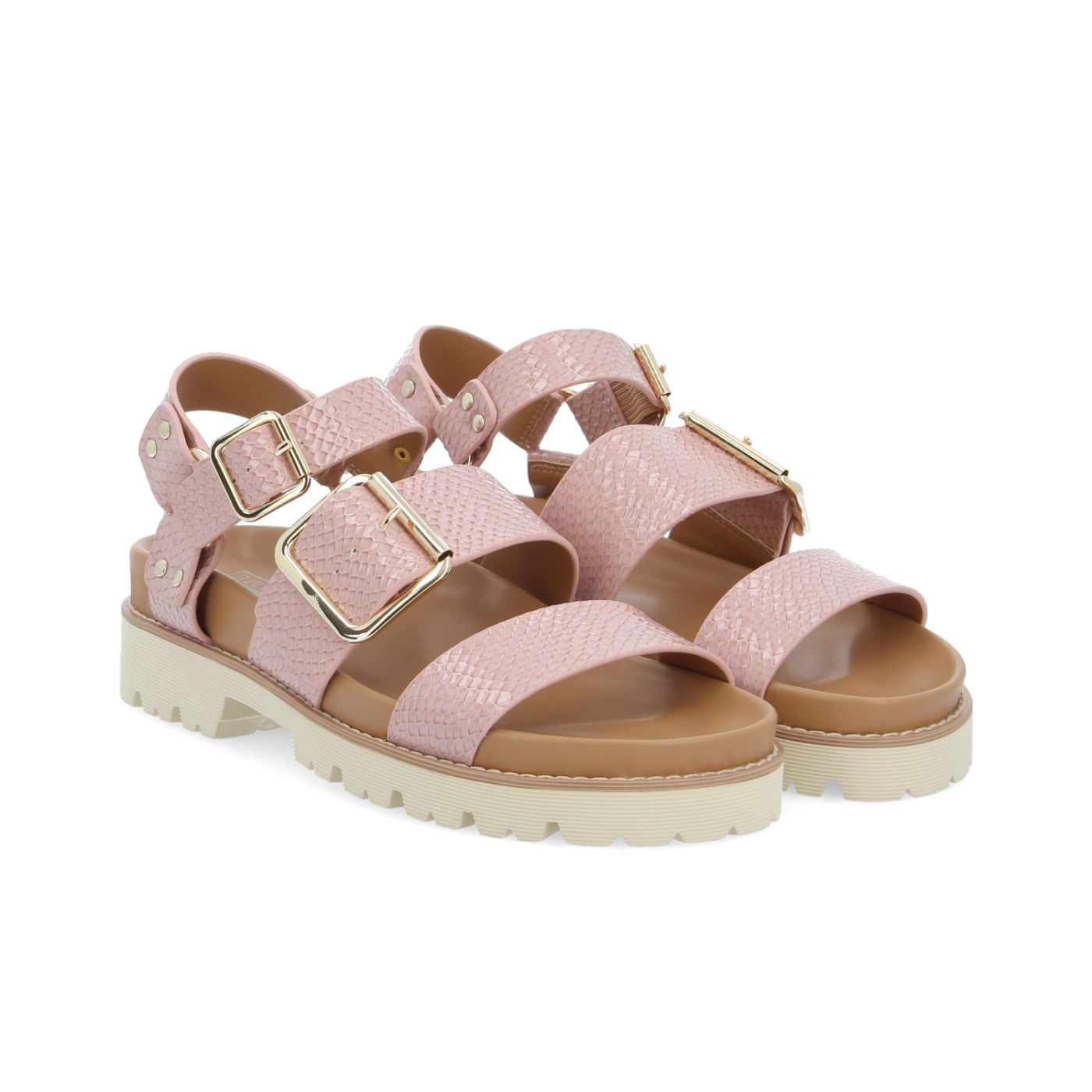 JUNE ANKLE W - PRINT PYTHON - ROSE